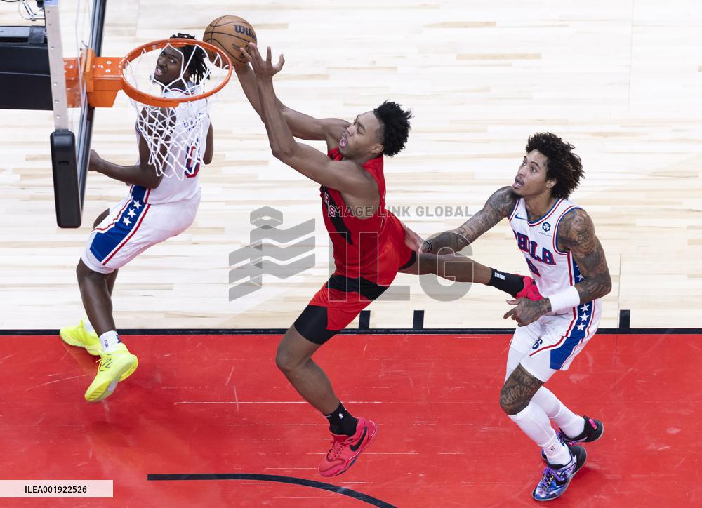 (SP)CANADA-TORONTO-NBA-76ERS VS RAPTORS
