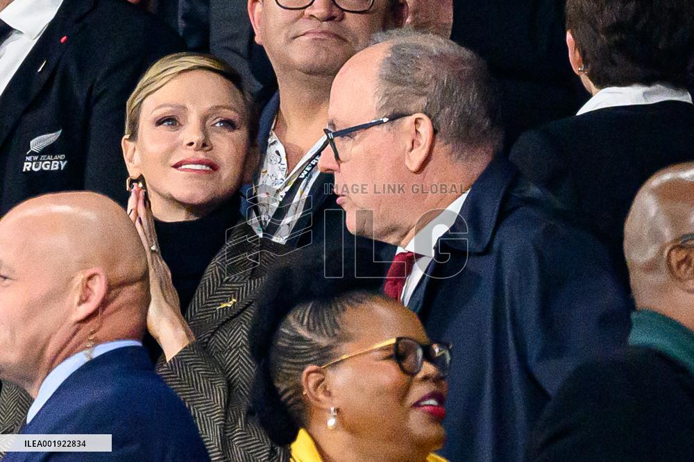 RWC - Charlene And Albert II At New Zealand v South Africa Final
