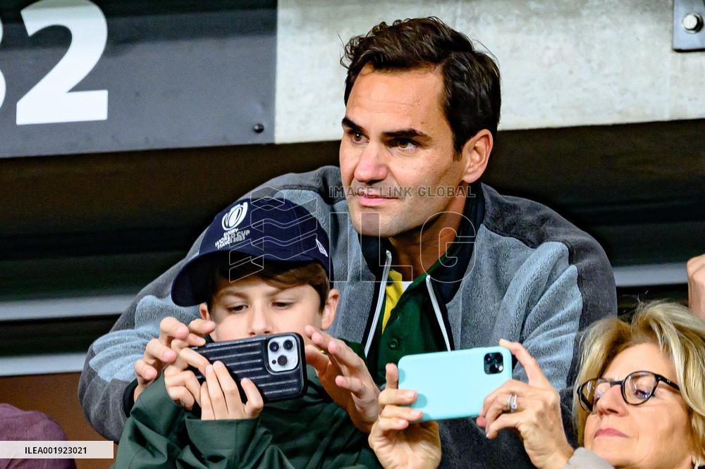 RWC - Roger Federer At New Zealand v South Africa Final
