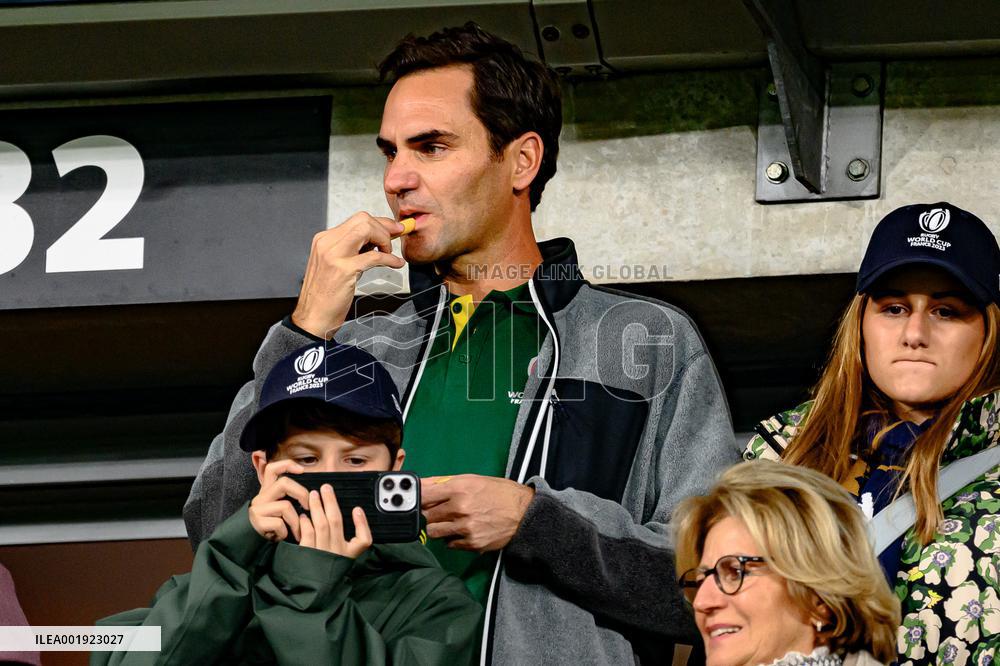 RWC - Roger Federer At New Zealand v South Africa Final