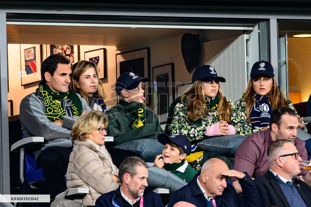 RWC - Roger Federer At New Zealand v South Africa Final