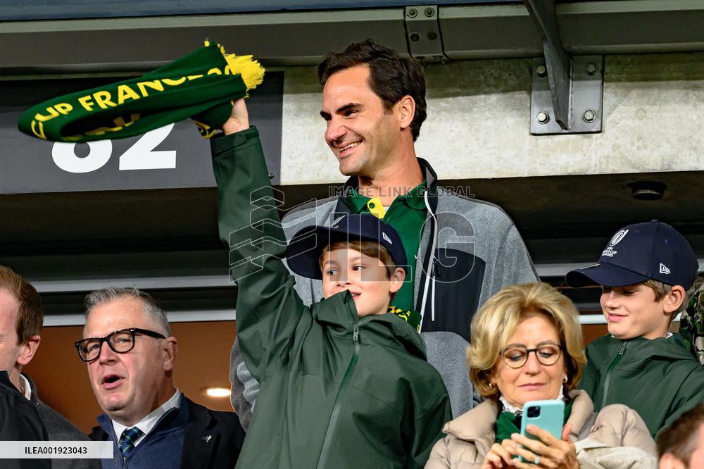 RWC - Roger Federer At New Zealand v South Africa Final