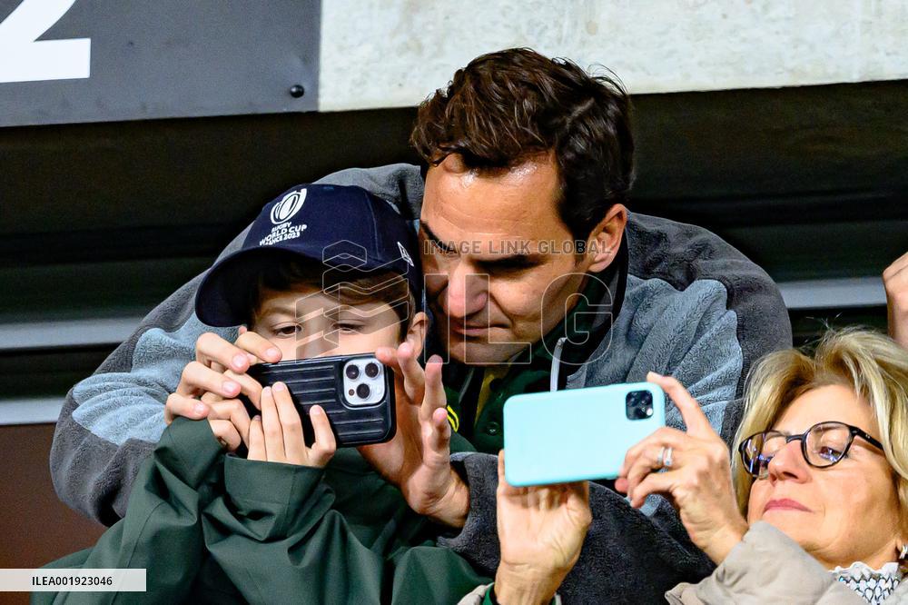 RWC - Roger Federer At New Zealand v South Africa Final