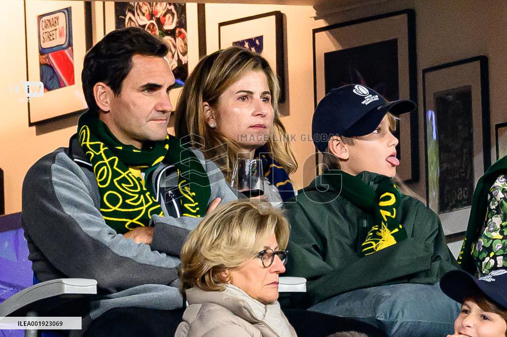 RWC - Roger Federer At New Zealand v South Africa Final