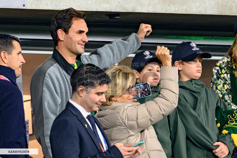 RWC - Roger Federer At New Zealand v South Africa Final