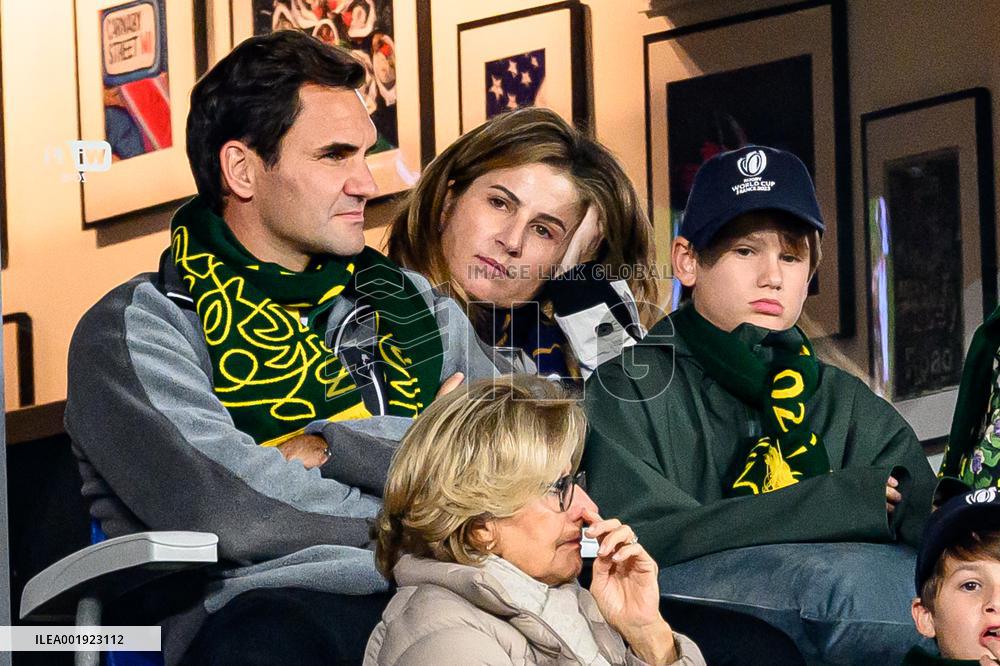 RWC - Roger Federer At New Zealand v South Africa Final