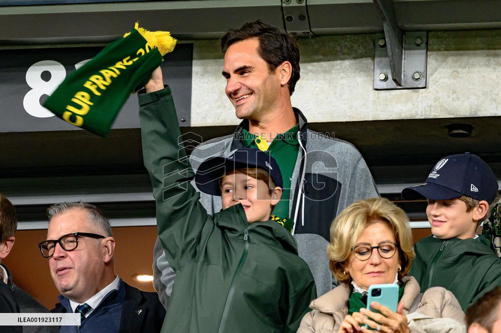 RWC - Roger Federer At New Zealand v South Africa Final