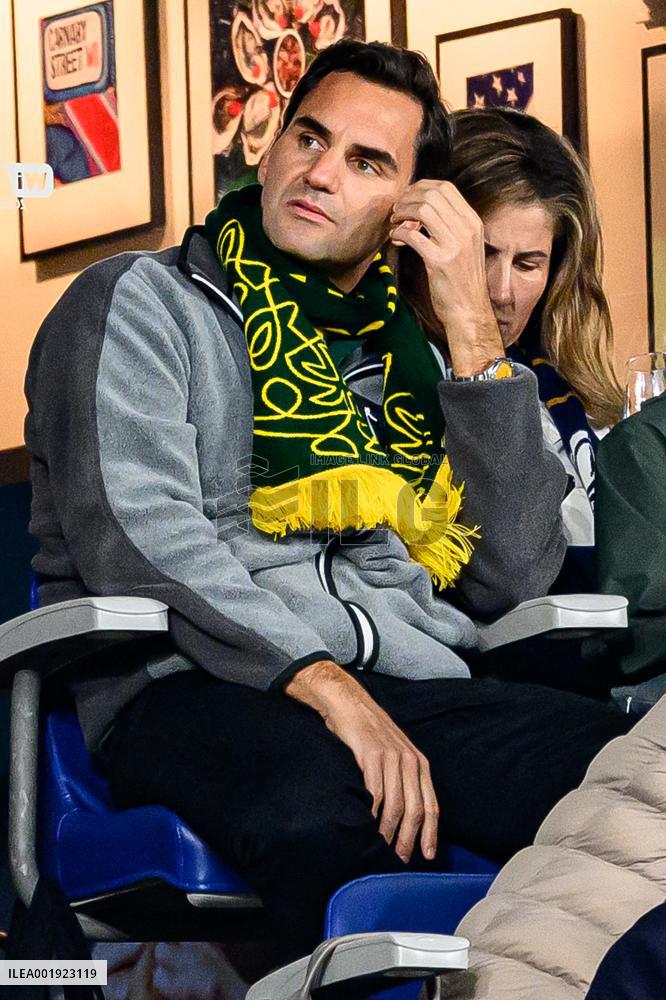 RWC - Roger Federer At New Zealand v South Africa Final