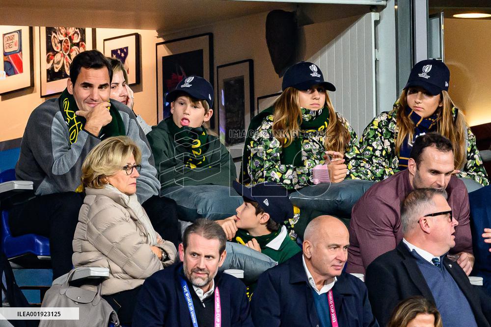 RWC - Roger Federer At New Zealand v South Africa Final