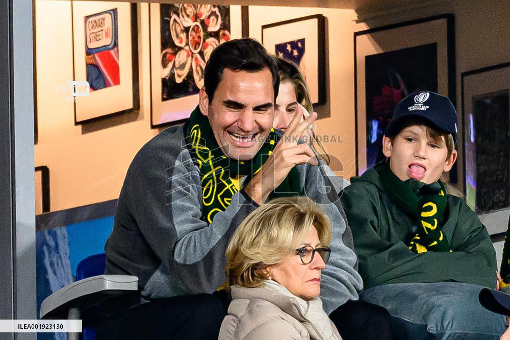 RWC - Roger Federer At New Zealand v South Africa Final