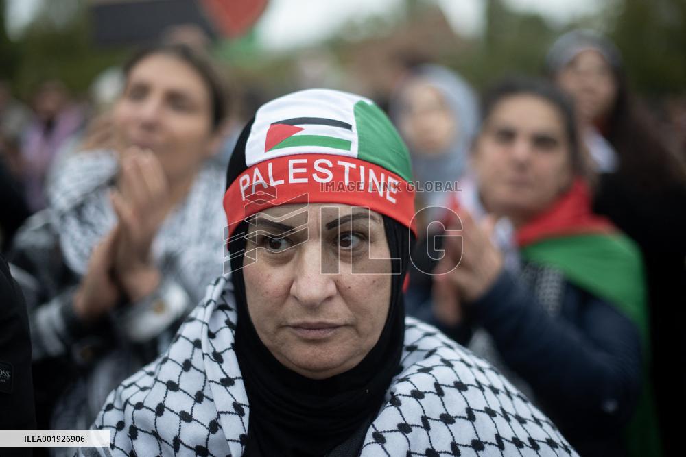 Protest In Solidarity With Palestine - Berlin