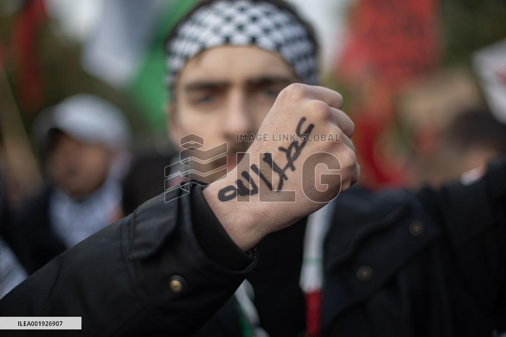 Protest In Solidarity With Palestine - Berlin