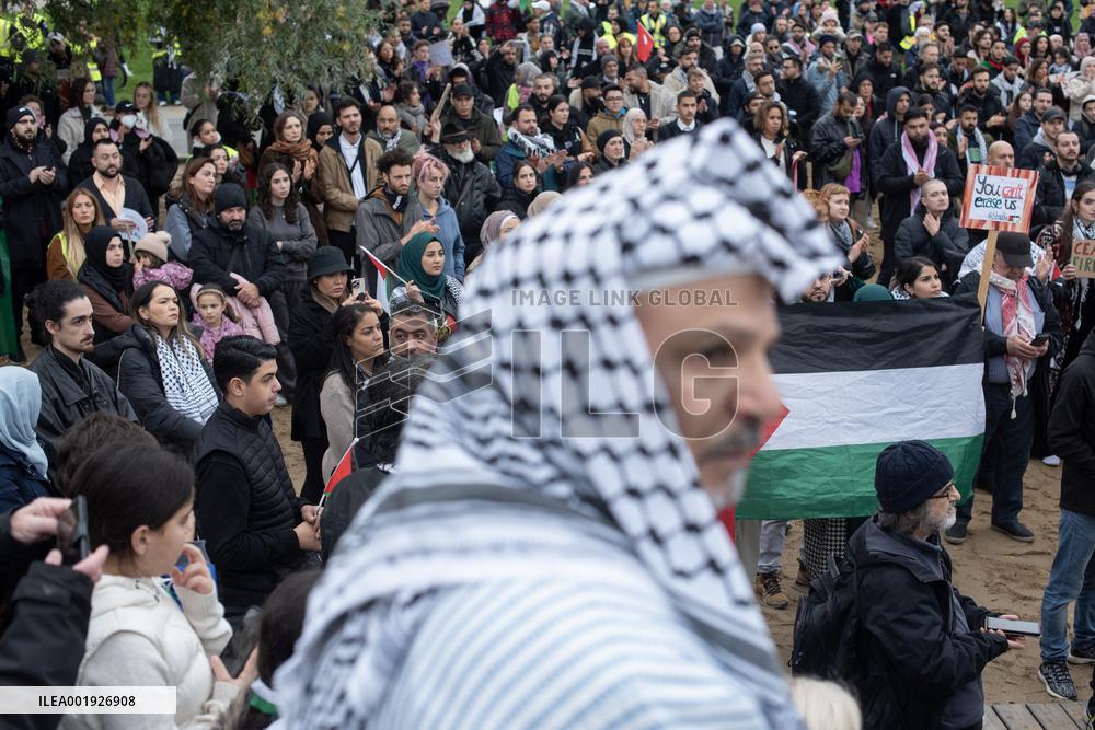 Protest In Solidarity With Palestine - Berlin