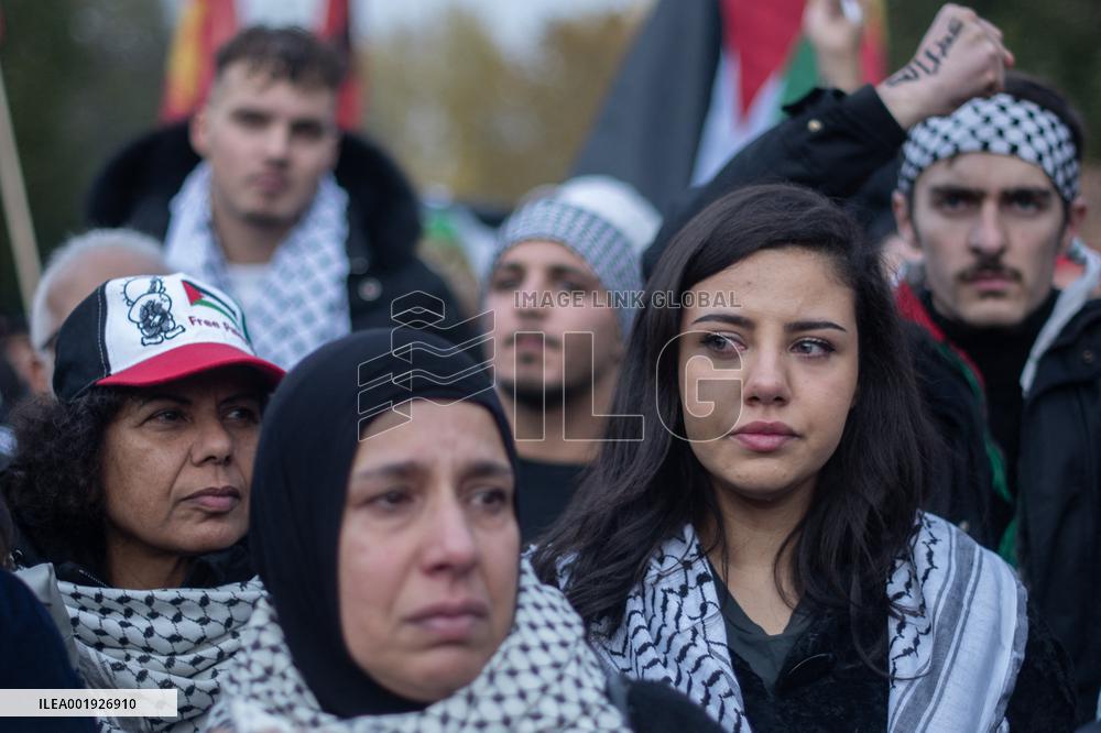 Protest In Solidarity With Palestine - Berlin