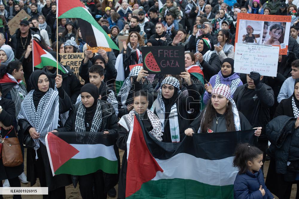 Protest In Solidarity With Palestine - Berlin