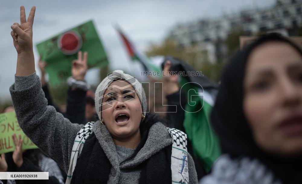 Protest In Solidarity With Palestine - Berlin