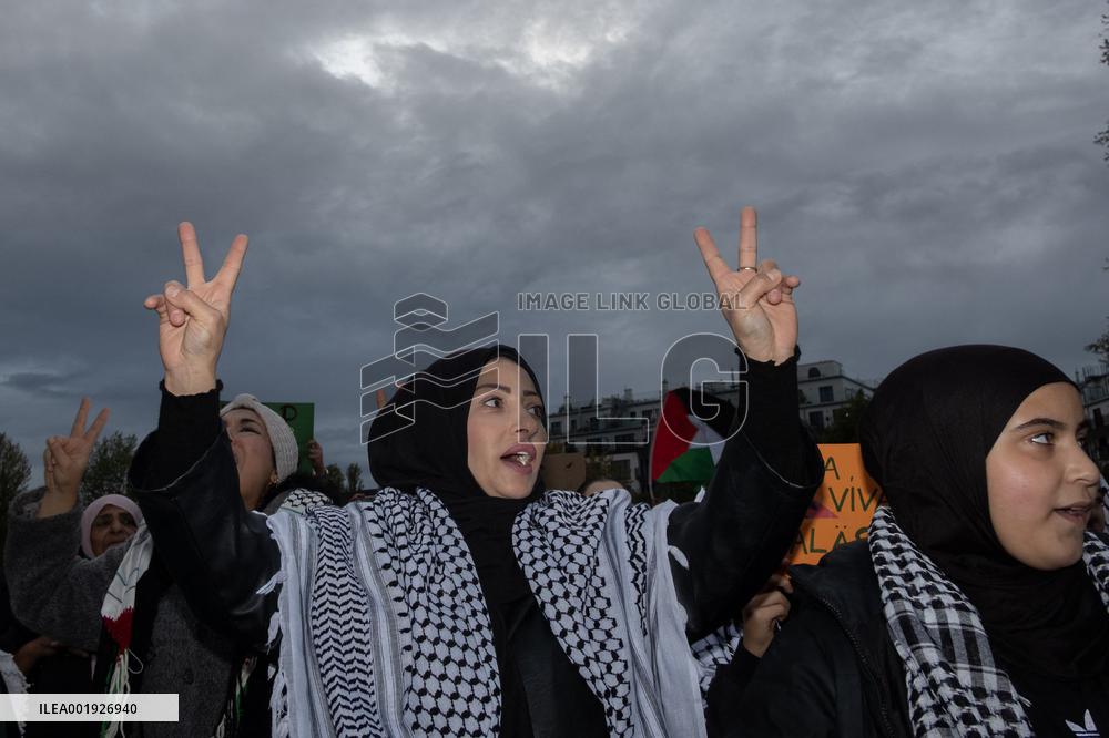 Protest In Solidarity With Palestine - Berlin