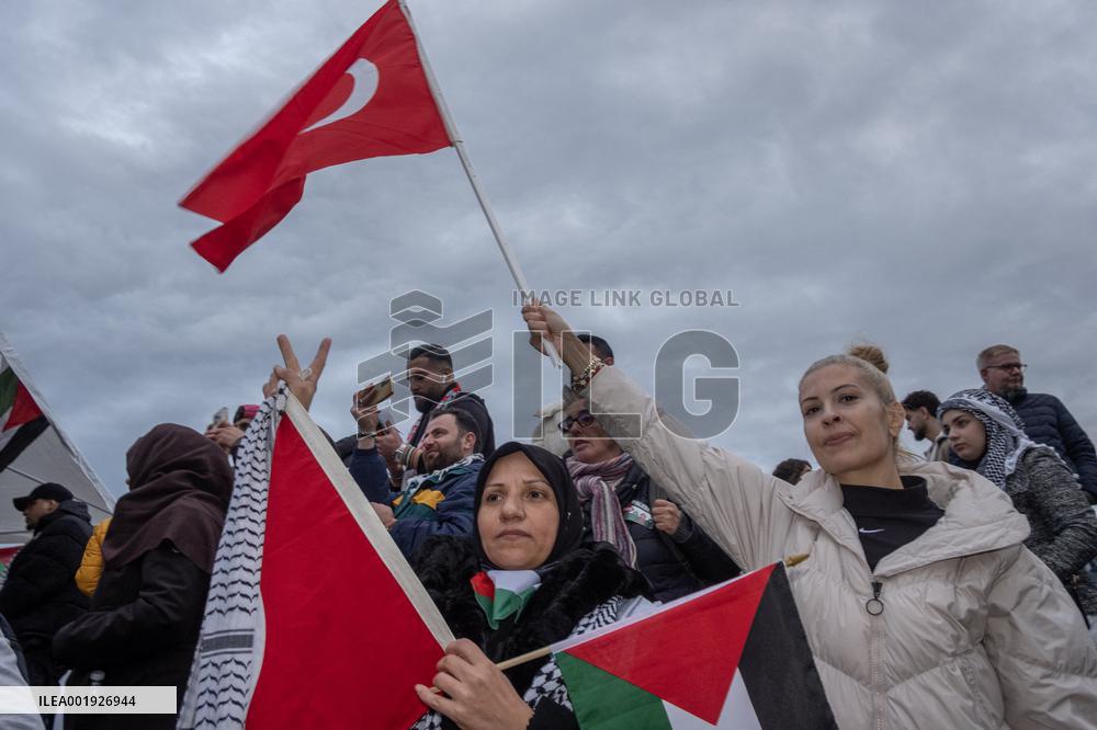 Protest In Solidarity With Palestine - Berlin