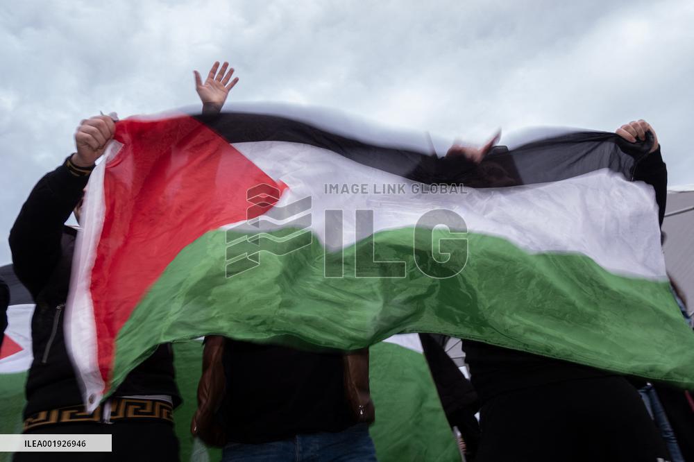 Protest In Solidarity With Palestine - Berlin