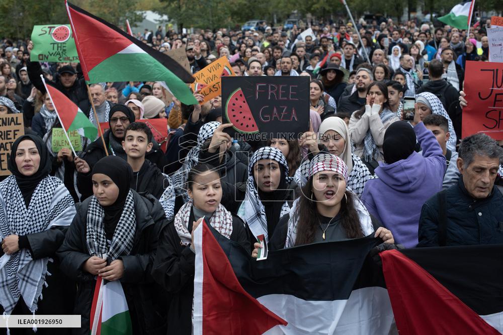 Protest In Solidarity With Palestine - Berlin