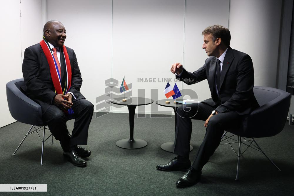 French President Meets South African President - Paris