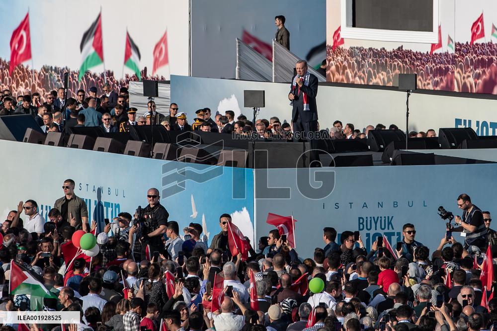 TÜRKIYE-ISTANBUL-PRO-PALESTINIAN RALLY