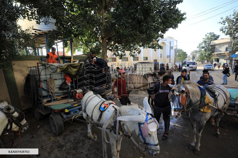 MIDEAST-GAZA-NECESSITIES SUPPLY-SHORTAGE