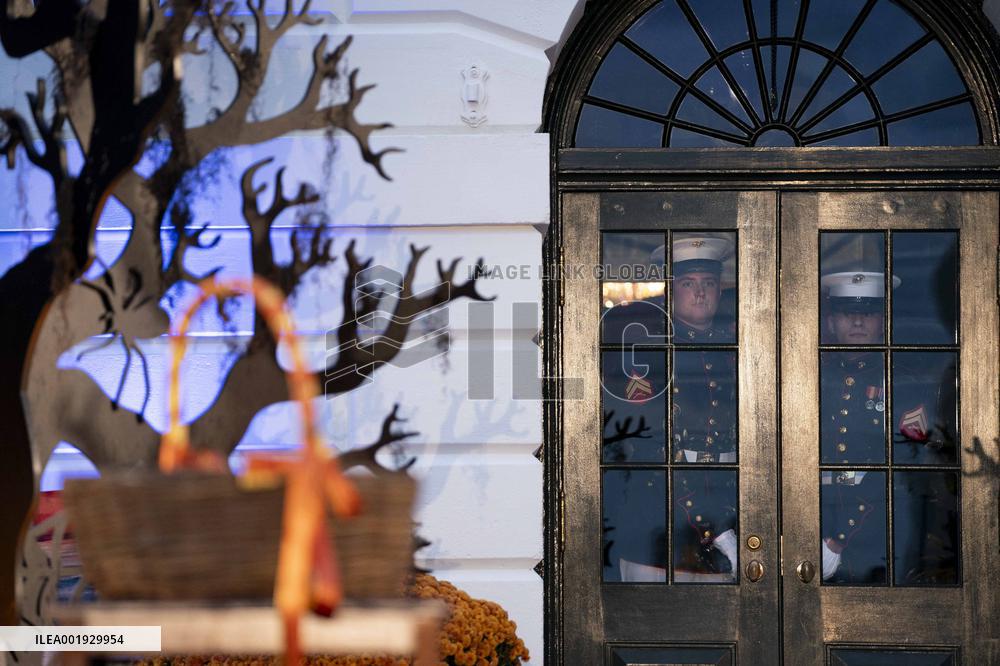 President and First Lady Host Trick-or-Treat Event on the South Lawn