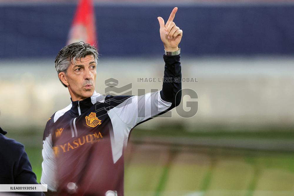 Champions League: Real Sociedad training