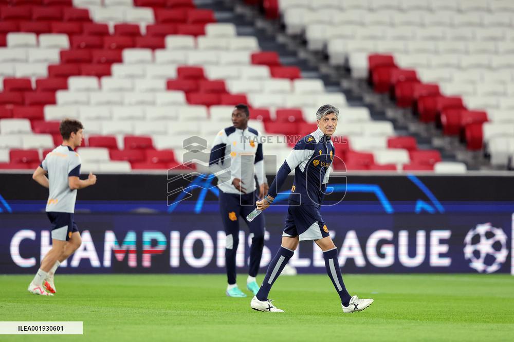 Champions League: Real Sociedad training
