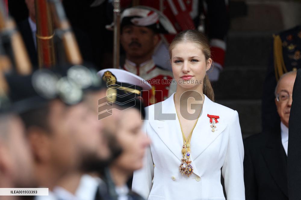 Princess Leonor Constitution Swearing-In Ceremony - Madrid