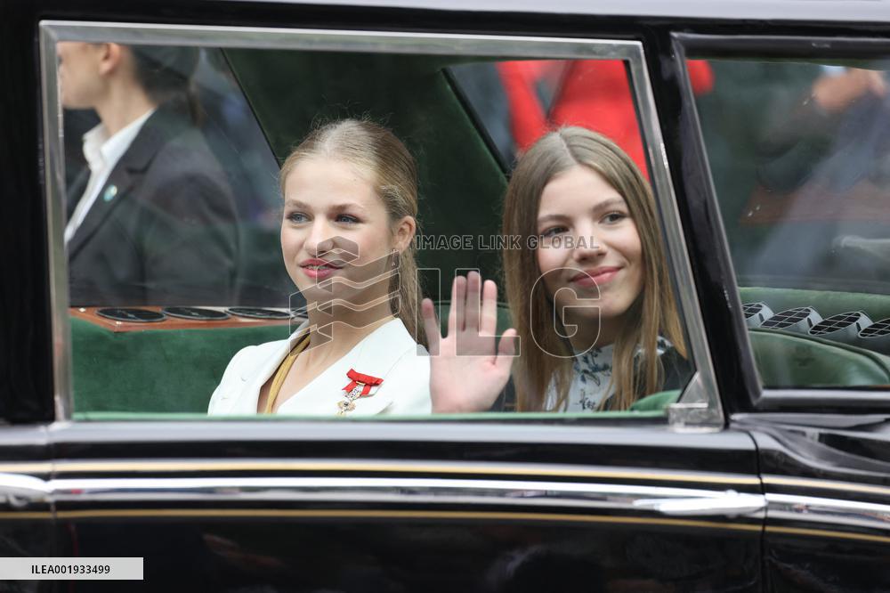 Princess Leonor Constitution Swearing-In Ceremony - Madrid