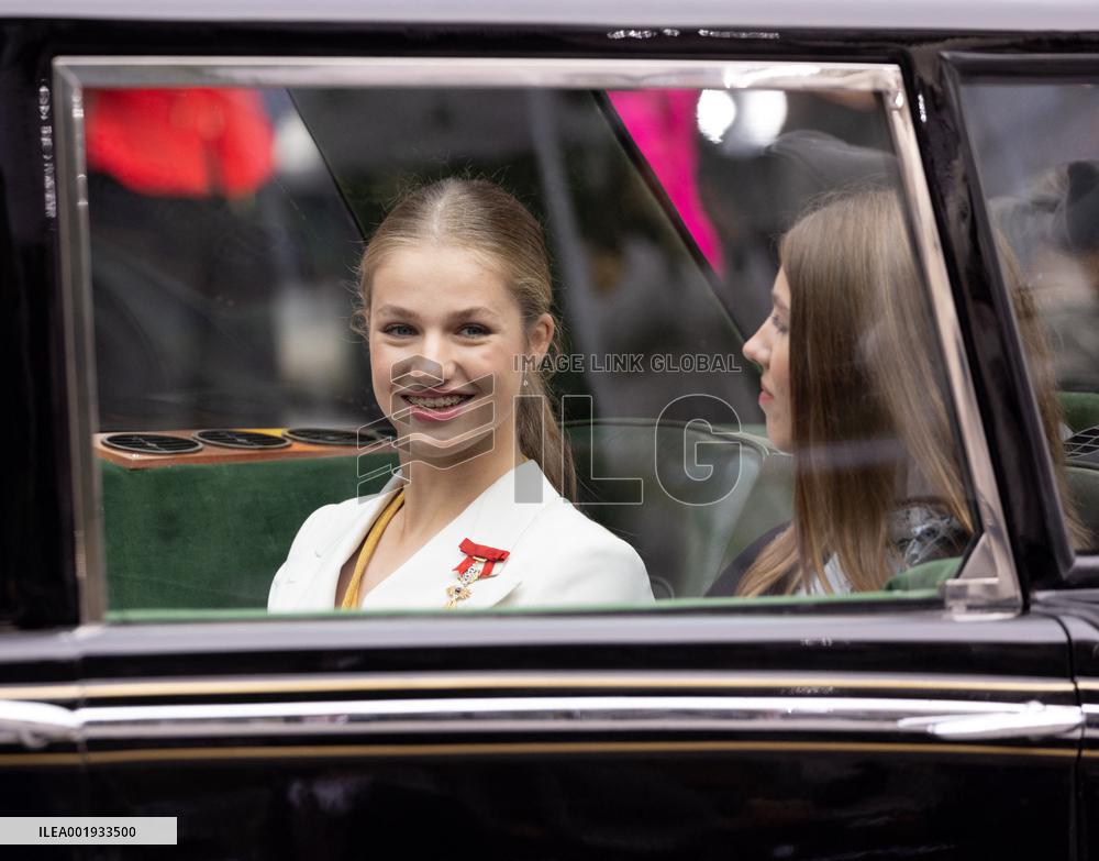 Princess Leonor Constitution Swearing-In Ceremony - Madrid