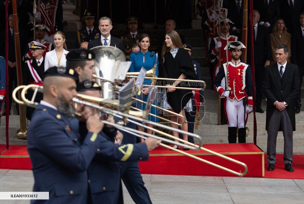 Princess Leonor Constitution Swearing-In Ceremony - Madrid