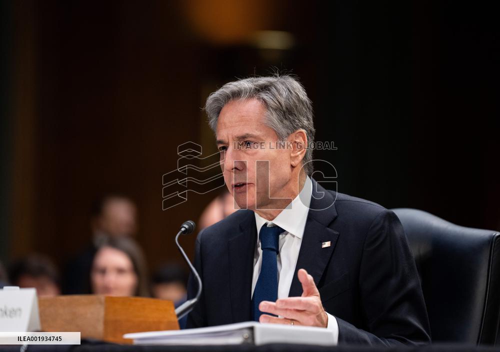 U.S.-WASHINGTON, D.C.-SENATE-ISRAEL AND UKRAINE-FUNDING-HEARING