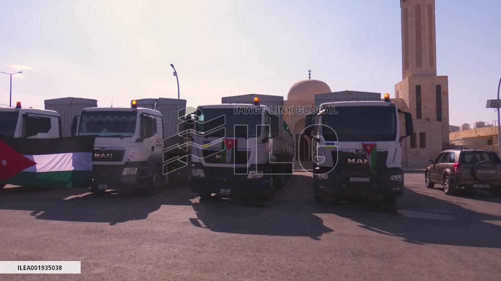 Jordan sends medical supplies to Palestinians