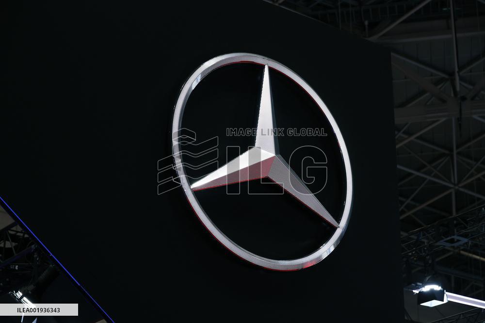 Mercedes-Benz signage and logo