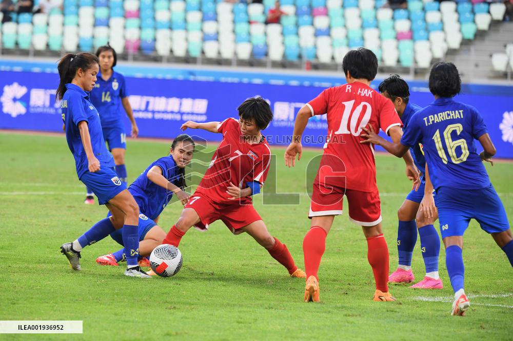 (SP)CHINA-XIAMEN-FOOTBALL-OLYMPIC ASIAN QUALIFYINGS-DPRK VS THAILAND (CN)