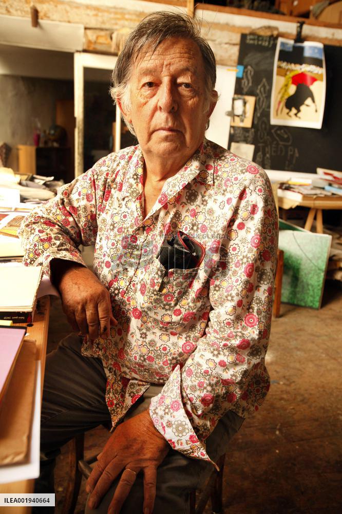 Artist Claude Viallat Exhibition - Nimes