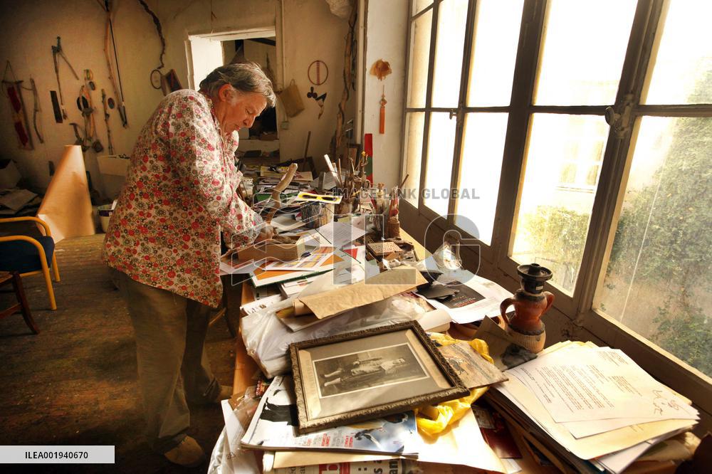 Artist Claude Viallat Exhibition - Nimes