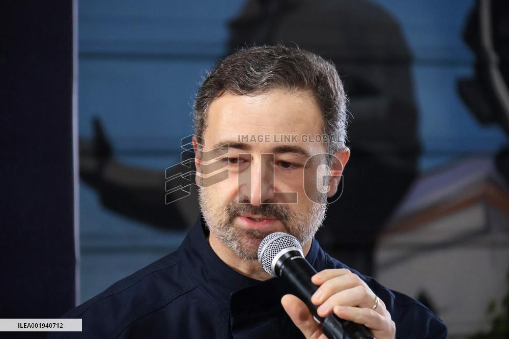 Presentation of postal block celebrating railway workers in Kyiv