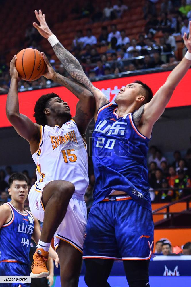 (SP)CHINA-JINAN-BASKETBALL-CBA LEAGUE-SHANDONG VS SHANXI (CN)