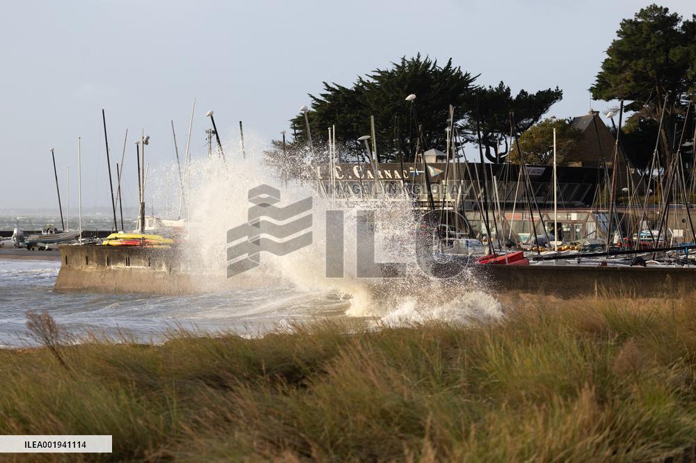 Damage caused by the Ciaran Storm - Morbihan