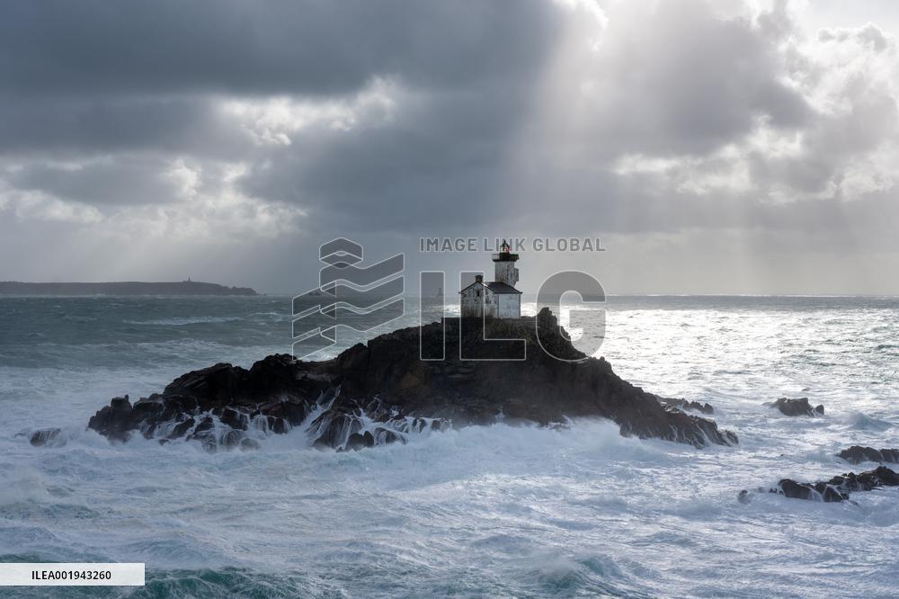 Storm Ciaran Hits Brittany