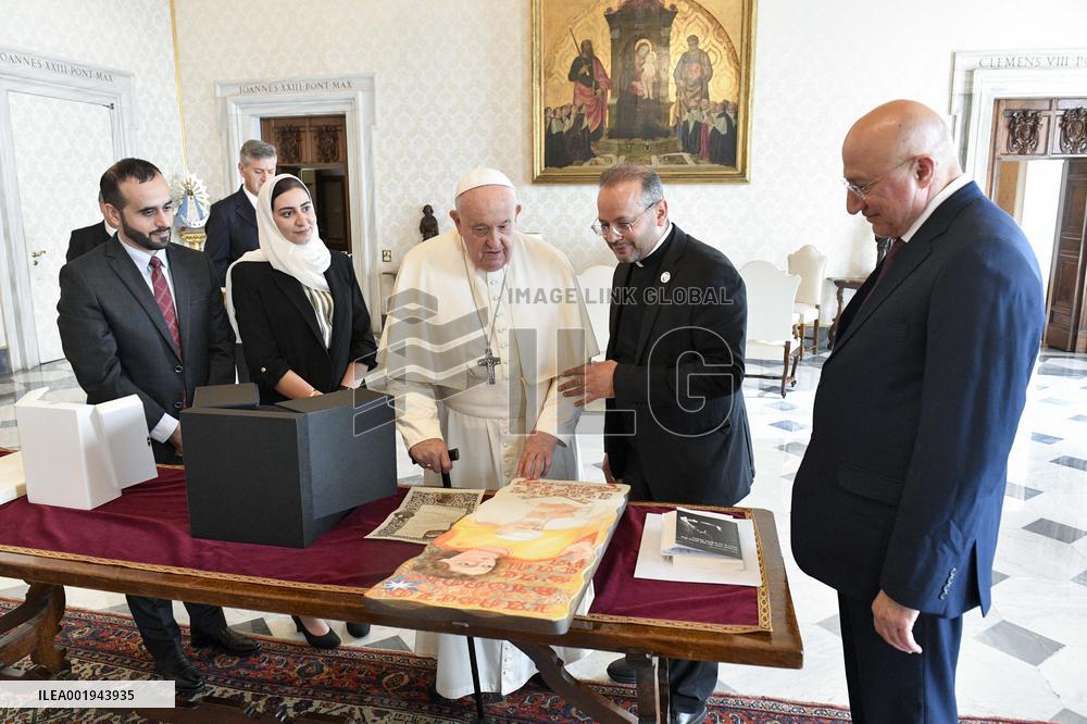Pope Francis In Private Audience - Vatican