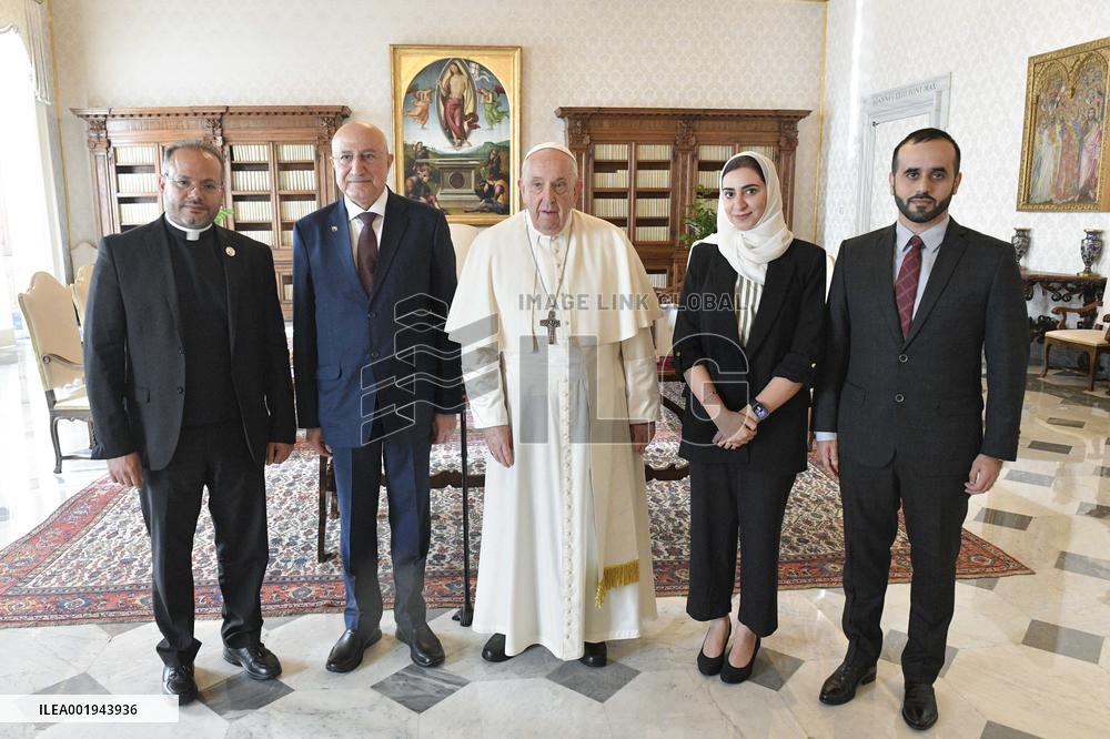 Pope Francis In Private Audience - Vatican