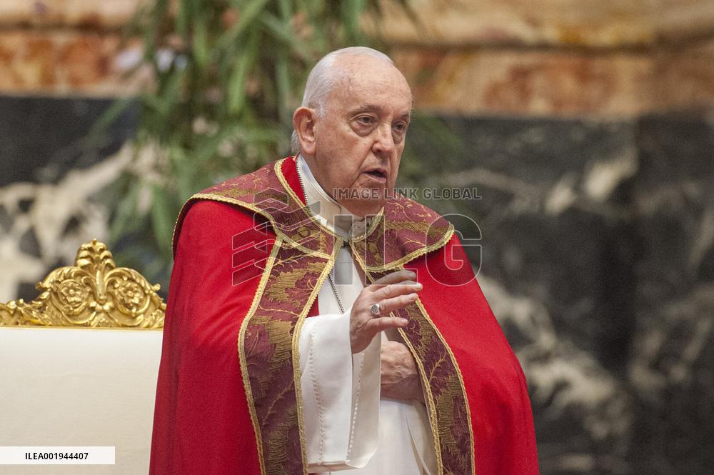 Pope Francis Leads A Mass In Memory Of Benedict XVI - Vatican