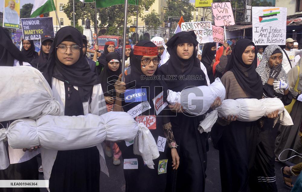 Pro-Plestinian Rally - Kolkata