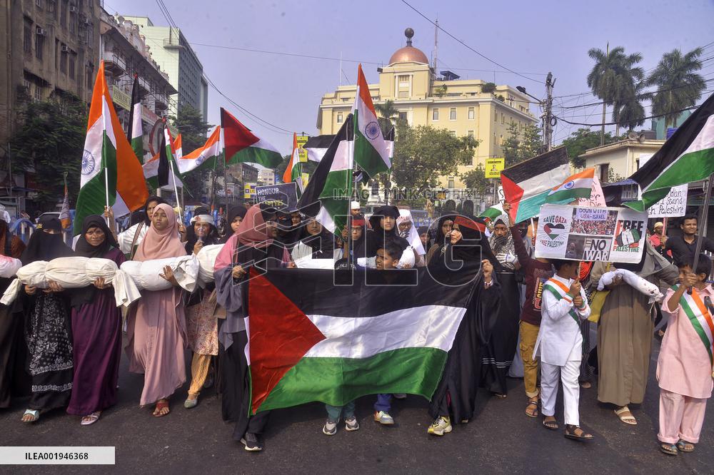 Pro-Plestinian Rally - Kolkata