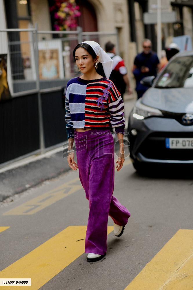 PFW SS24 Cecilie Bahnsen Street Style